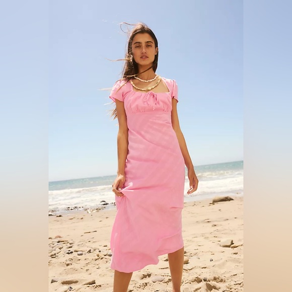 FP Natalya Solid Midi Dress - Picture 1 of 7